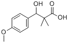 2,2-DIMETHYL-3-HYDROXY-3-(P-METHOXYPHENYL)PROPIONIC ACID Struktur