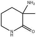 3-AMINO-3-METHYL-2-PIPERIDINONE Struktur