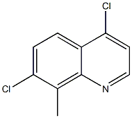 4,7-DICHLORO-8-METHYLQUINOLINE Struktur