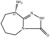 3H-1,2,4-Triazolo[4,3-a]azepin-3-one,9-amino-2,5,6,7,8,9-hexahydro-,(9S)- Struktur