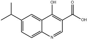 4-Hydroxy -6-isopropylquinoline- 3-carboxylic acid  Struktur