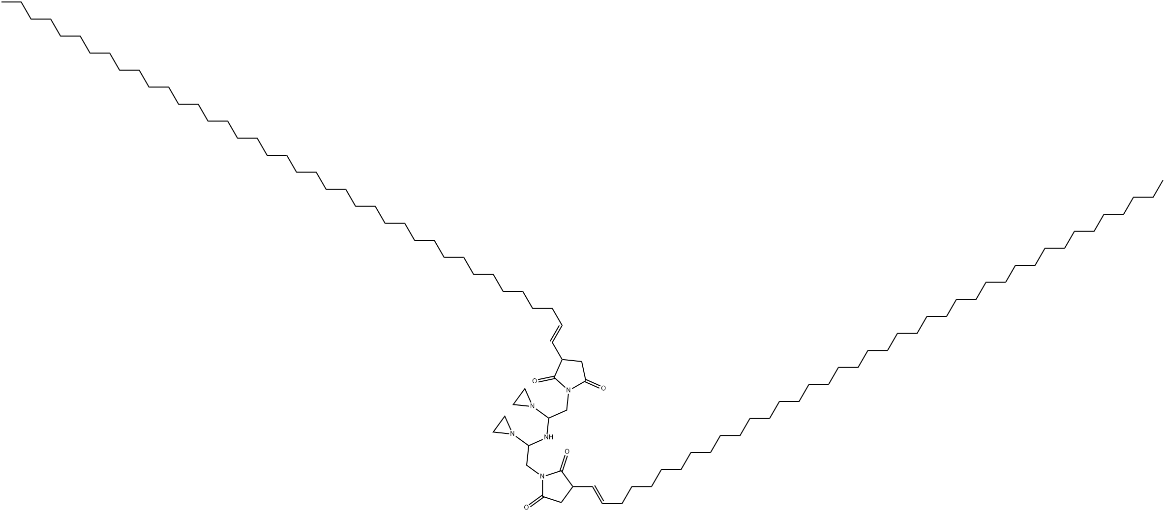 1,1'-[iminobis(ethyleneiminoethylene)]bis[3-(tetracontenyl)pyrrolidine-2,5-dione] Struktur