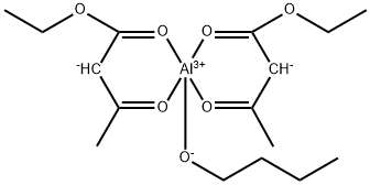 butoxybis(ethyl 3-oxobutyrato-O1',O3)aluminium Struktur