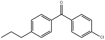 4-CHLORO-4'-N-PROPYLBENZOPHENONE Struktur