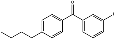 4-N-ブチル-3'-ヨードベンゾフェノン 化學(xué)構(gòu)造式