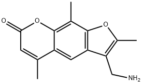 4'-AMINOMETHYL-4,5',8-TRIMETHYLPSORALEN Struktur