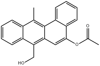 5-(Acetyloxy)-12-methylbenz(a)anthracene-7-methanol Struktur