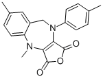 4,7-DIMETHYL-10-P-TOLYL-9,10-DIHYDRO-4H-2-OXA-4,10-DIAZA-BENZO[F]AZULENE-1,3-DIONE Struktur