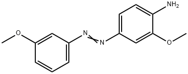 2-Methoxy-4-((3-methoxyphenyl)azo)benzenamine Struktur