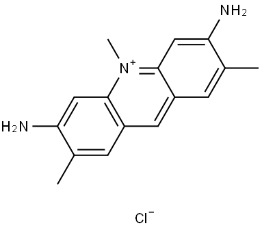 3,6-diamino-2,7,10-trimethylacridinium chloride Struktur