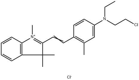 2-(2-(4-((2-Chlorethyl)ethyl-amino)-o-tolyl)vinyl-1,3,3-trimethyl-3H-indoliumchlorid