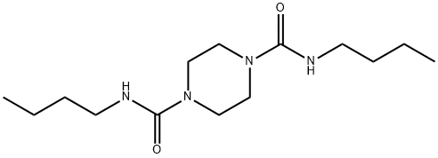 N~1~,N~4~-dibutyltetrahydro-1,4-pyrazinedicarboxamide Struktur