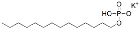 potassium tetradecyl hydrogen phosphate  Struktur