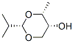 1,3-Dioxan-5-ol,4-methyl-2-(1-methylethyl)-,(2alpha,4alpha,5alpha)-(9CI) Struktur