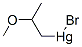 Bromo(2-methoxypropyl)mercury(II) Struktur