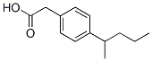 Benzeneacetic acid, 4-(1-methylbutyl)- (9CI) Struktur