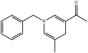 1-(1-benzyl-5-methyl-4H-pyridin-3-yl)ethanone Struktur