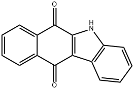 6,11-Dihydro-5H-benzo[b]carbazole-6,11-dione Struktur