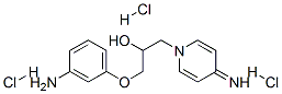 1-(3-aminophenoxy)-3-(4-iminopyridin-1-yl)propan-2-ol trihydrochloride Struktur