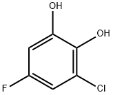 1,2-Benzenediol,  3-chloro-5-fluoro- Struktur