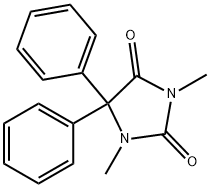 1,3-Dimethyl-5,5-diphenylimidazolidine-2,4-dione Struktur