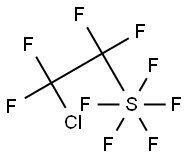 2-CHLOROTETRAFLUOROETHYLSULPHURPENTAFLUORIDE Struktur