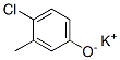 potassium p-chloro-m-cresolate Struktur