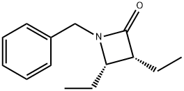 2-Azetidinone,3,4-diethyl-1-(phenylmethyl)-,(3R,4S)-(9CI) Struktur