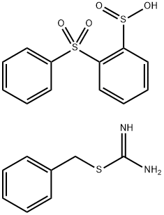 鄰-(苯磺?；?苯亞磺酸與 2-芐基-2-異硫脲的化合物, 6462-12-0, 結(jié)構(gòu)式