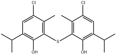 2,2'-thiobis[4-chloro-6-isopropyl-m-cresol]  Struktur