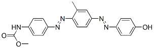 methyl [4-[[4-[(4-hydroxyphenyl)azo]-2-methylphenyl]azo]phenyl]-carbamate Struktur