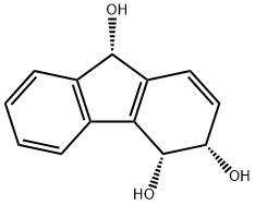 3H-Fluorene-3,4,9-triol, 4,9-dihydro-, (3S,4R,9S)- (9CI) Struktur