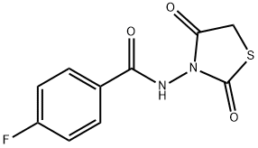 Benzamide, N-(2,4-dioxo-3-thiazolidinyl)-4-fluoro- (9CI) Struktur