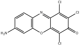 7-amino-1,2,4-trichloro-3H-phenoxazin-3-one  Struktur