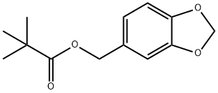 1,3-benzodioxol-5-ylmethyl pivalate Struktur