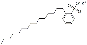 potassium pentadecylbenzenesulphonate Struktur