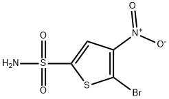 5-broMo-4-nitrothiophene-2-sulfonaMide Struktur