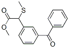 2-(m-Benzoylphenyl)-2-(methylthio)acetic acid methyl ester Struktur