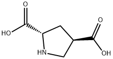 L-TRANS-PYRROLIDINE-2,4-DICARBOXYLIC ACID Struktur