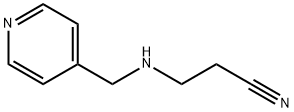 3-[(4-PYRIDYLMETHYL)AMINO]PROPANENITRILE Struktur