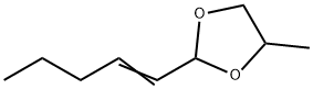 1,3-Dioxolane,  4-methyl-2-(1-pentenyl)-  (9CI) Struktur