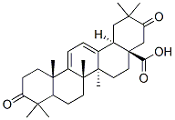 3,21-Dioxooleana-9(11),12-dien-28-oic acid Struktur