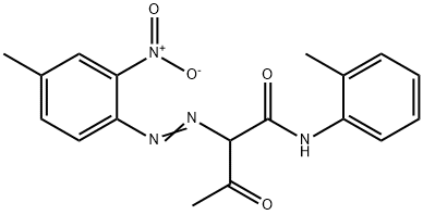 2-[(4-methyl-2-nitrophenyl)azo]-oxo-N-(o-tolyl)butyramide Struktur