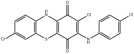 3-[(4-Chlorophenyl)amino]-2,7-dichloro-1H-phenothiazine-1,4(10H)-dione Struktur