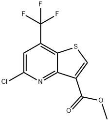 METHYL 5-CHLORO-7-(TRIFLUOROMETHYL)THIENO[3,2-B]PYRIDINE-3-CARBOXYLATE Struktur