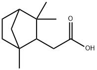 Bicyclo[2.2.1]heptane-2-acetic acid, 1,3,3-trimethyl- (9CI) Struktur