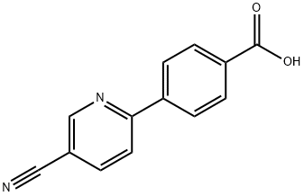 4-(4-Cyanopyridin-2-yl)benzoic acid Struktur