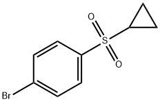 1-Bromo-4-(cyclopropanesulfonyl)benzene Struktur