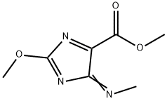 4H-Imidazole-5-carboxylicacid,2-methoxy-4-(methylimino)-,methylester(9CI) Struktur