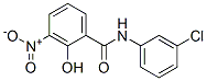 N-(3-chlorophenyl)-2-hydroxy-3-nitro-benzamide Struktur